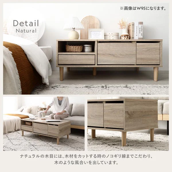たっぷり収納できるドレッサーテーブル 幅95cm チャコールグレー - Image 18