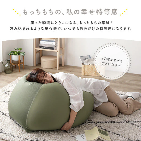 日本製 ビーズクッション 『STIIBO』 2個セット ブラウン・グレー - Image 9