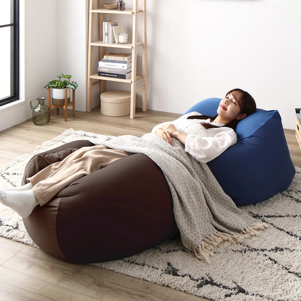 日本製 ビーズクッション 『STIIBO』 2個セット ブラウン・ブラウン - Image 35