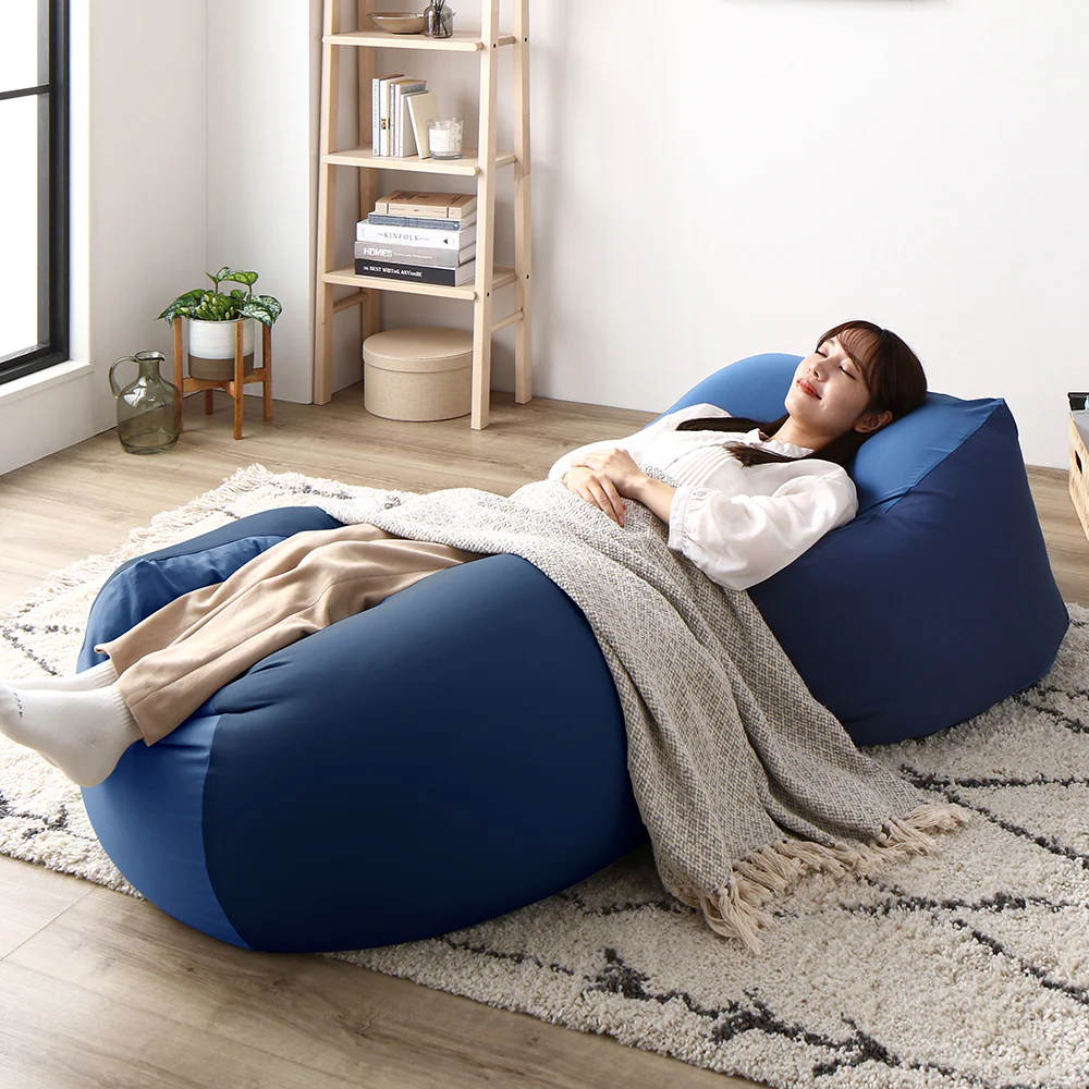 日本製 ビーズクッション 『STIIBO』 2個セット グレージュ・グレージュ - Image 30