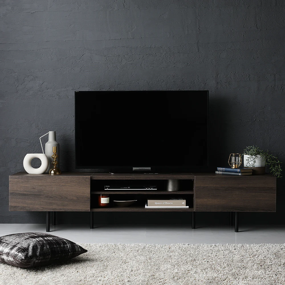 異素材MIX ワイド テレビボード 『Stova ストーヴァ』 幅180cm ナチュラル - Image 27