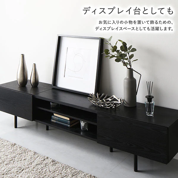 異素材MIX ワイド テレビボード 『Stova ストーヴァ』 幅150cm グレージュ - Image 20
