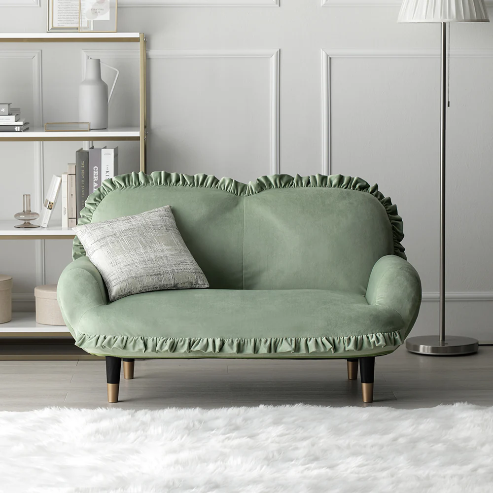 日本製 ニュアンスカラー コンパクト リクライニングソファ パールグレー - Image 28