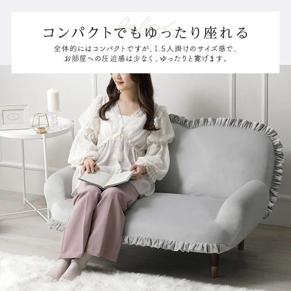 日本製 ニュアンスカラー コンパクト リクライニングソファ スモーキーグリーン - Image 11