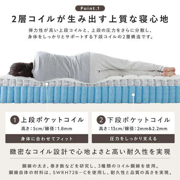 コンセント 棚付き 頑丈すのこベッド 連結サイズ 耐荷重650kg『Forteo フォルテオ』 ナチュラル - Image 20