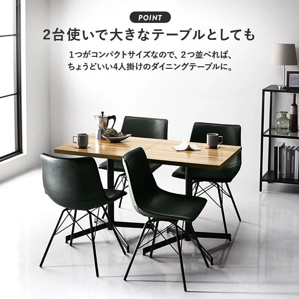 2人掛けダイニング3点セット（幅60cmテーブル/ストーングレー+レギュラータイプチェア2点/ブラウン） - Image 14