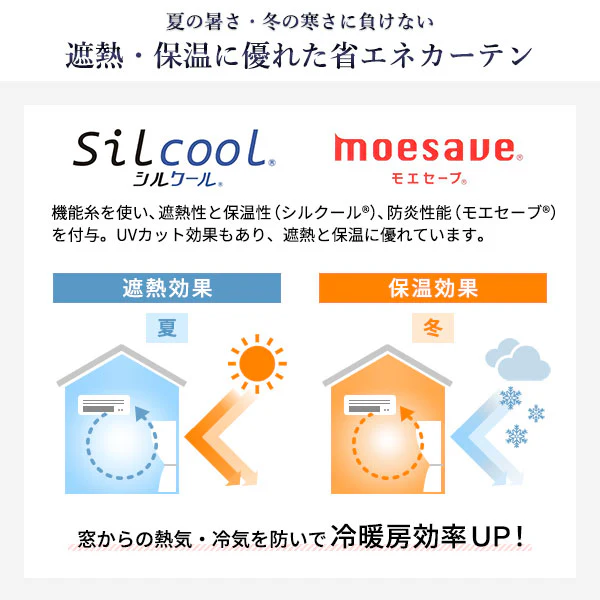 日本製 遮熱 UVカット レースカーテン 単品 幅150cm（1枚入り） ホワイト - Image 6