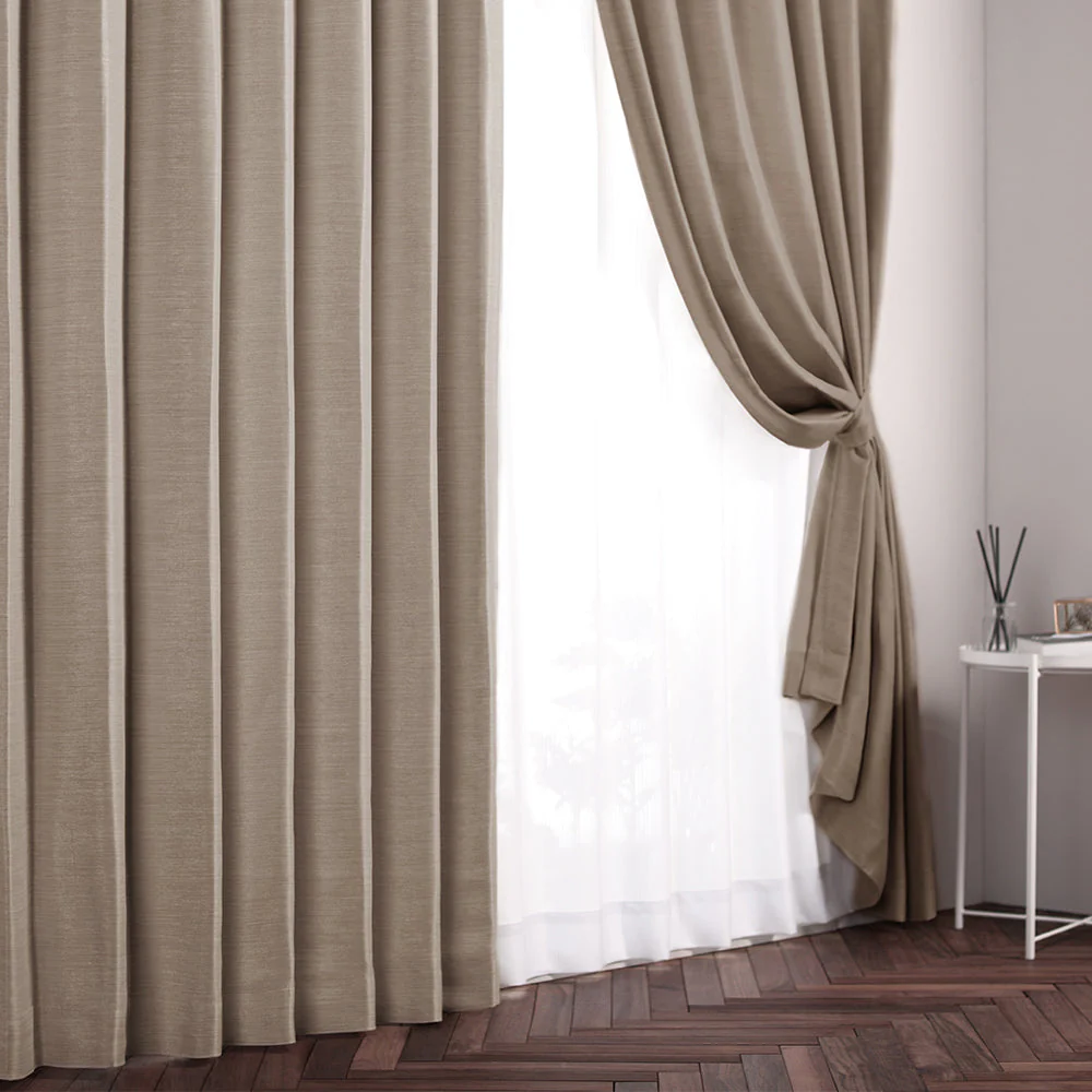 【ドレープ1枚】日本製 1級遮光 和の美しい色合いと光沢の上質カーテン 幅150cm×1枚 グレー（石） - Image 34