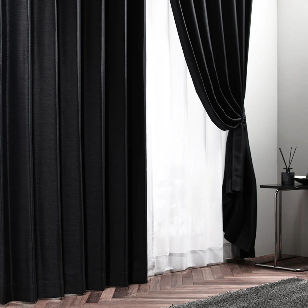 【ドレープ1枚】日本製 1級遮光 和の美しい色合いと光沢の上質カーテン 幅150cm×1枚 ネイビー（夜空） - Image 46