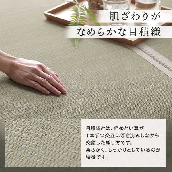 天然い草 4つ折り 畳マットレス 単品 目積織 - Image 6
