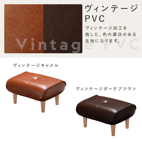 日本製 ポケットコイル オットマン単品 コーデュロイ生地 ワインレッド - Image 4