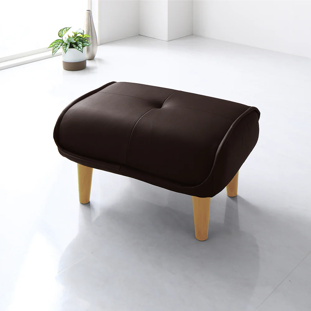 日本製 ポケットコイル オットマン単品 PVC生地 アイボリー - Image 32
