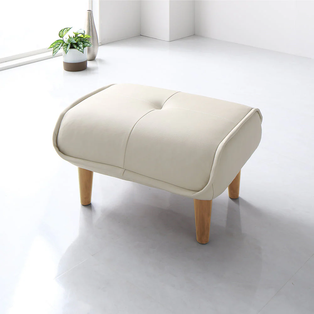日本製 ポケットコイル オットマン単品 PVC生地 ブラウン - Image 29