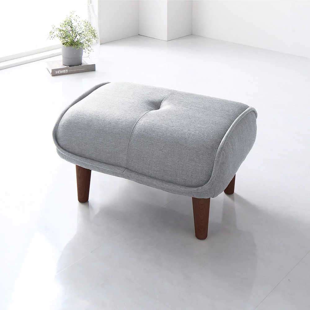 日本製 ポケットコイル オットマン単品 ファブリック生地 グリーン - Image 22