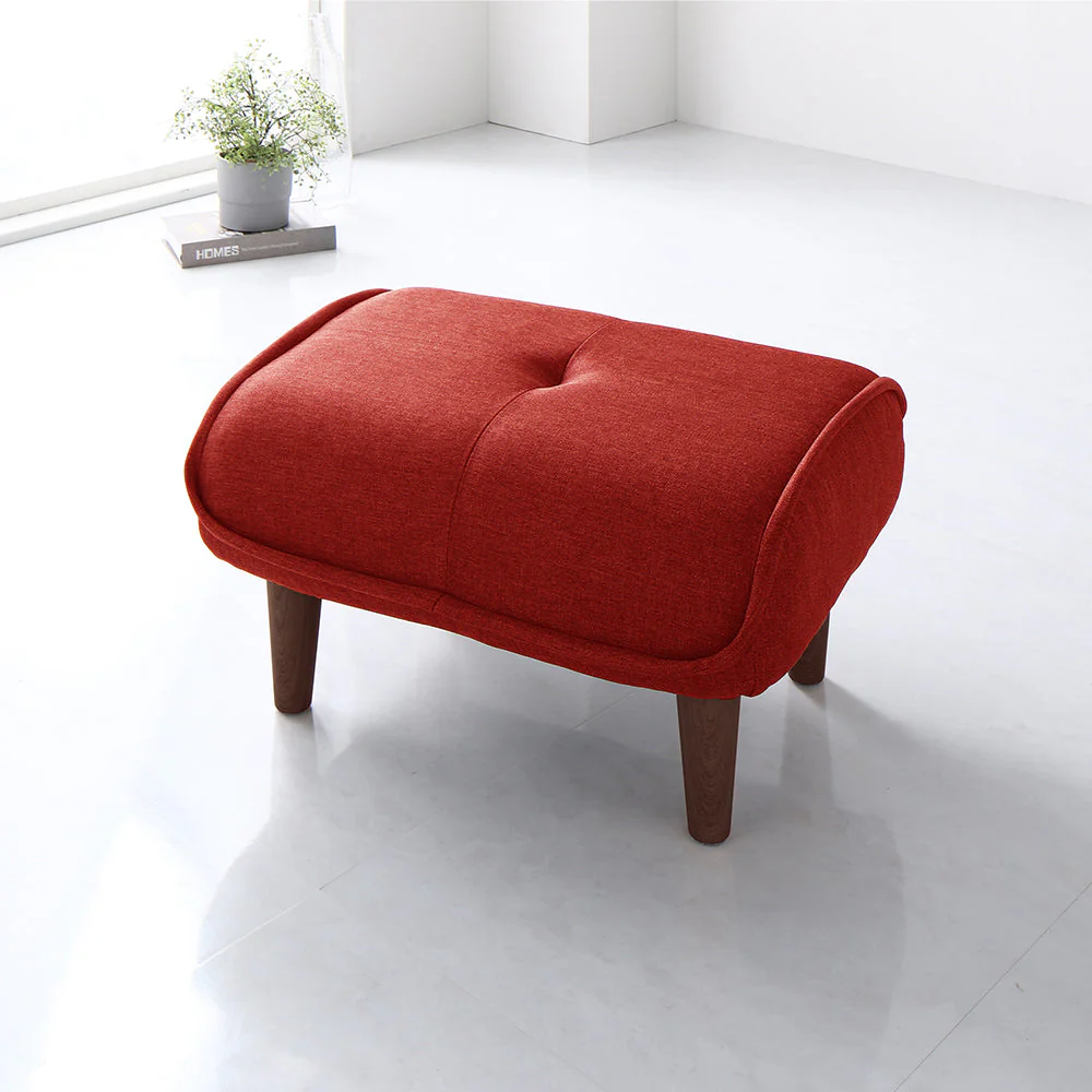 日本製 ポケットコイル オットマン単品 ファブリック生地 グリーン - Image 27