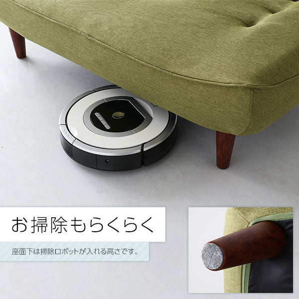 日本製 ポケットコイル オットマン単品 ファブリック生地 インディゴブルー - Image 13