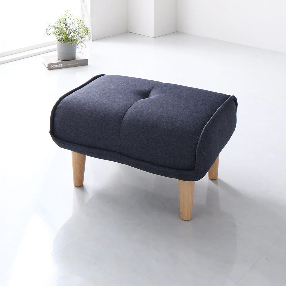 日本製 ポケットコイル オットマン単品 ファブリック生地 グレー - Image 17