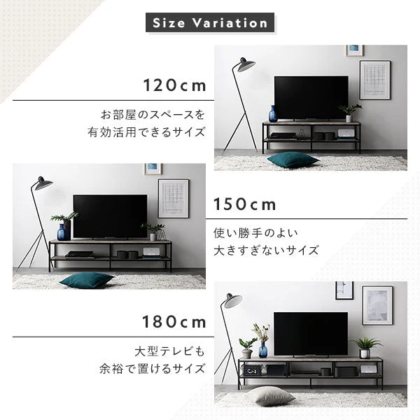 テレビボード単品（幅120cm） 『Rectico レクティコ』ナチュラル - Image 15