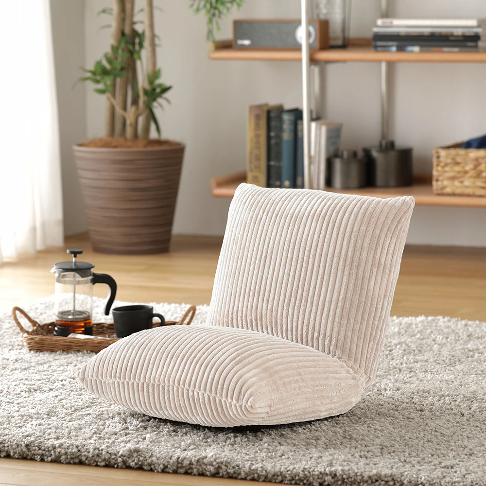 折りたたみできるコンパクト座椅子 ラテベージュ - Image 16