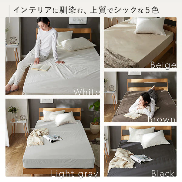 【ベイビー～ファミリーサイズ】抗菌 防臭 防ダニ 防水シーツ ボックスタイプ ベージュ - Image 7