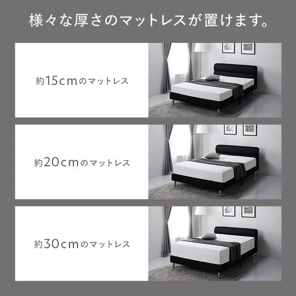 レザー調ベッド 『NOBILIS ノビリス』 グレージュ - Image 14