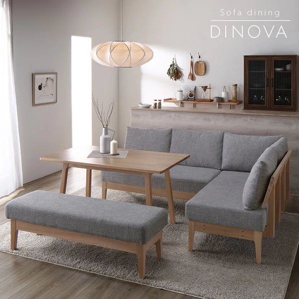 ソファダイニング 『DINOVA ディノバ』 ベンチ用 交換座面単品 グレー - Image 3