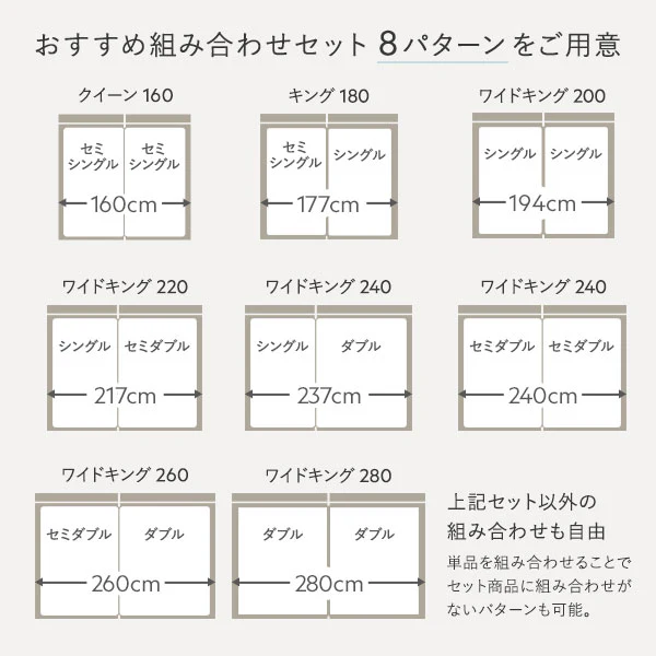 パイン材 高さ調整可能 すのこベッド『Aerus アエラス』連結サイズ ナチュラル - Image 4
