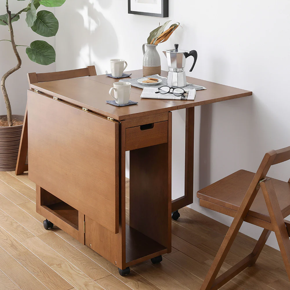 木製 折りたたみダイニング テーブル単品 『Goethe ゲーテ』 ナチュラル - Image 20