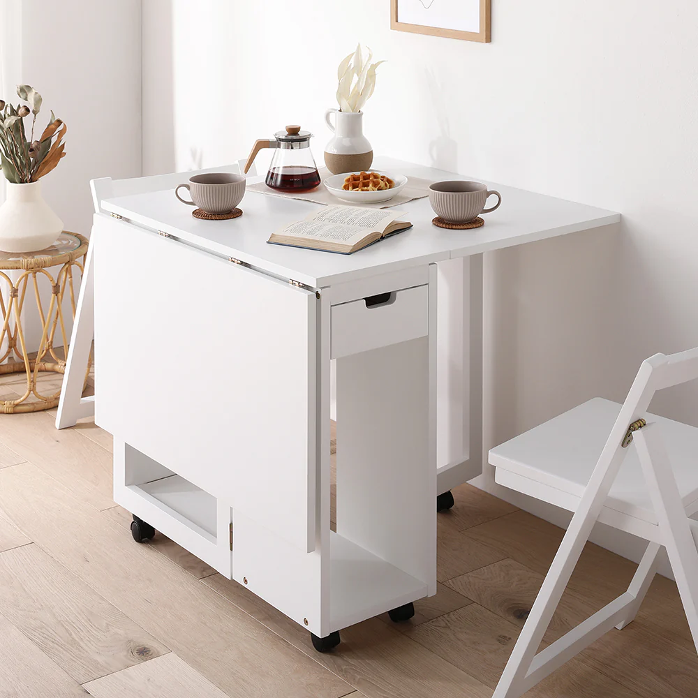 木製 折りたたみダイニング テーブル単品 『Goethe ゲーテ』 ナチュラル - Image 19