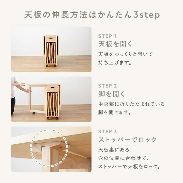 木製 折りたたみ チェア単品 4脚組 『Goethe ゲーテ』 ナチュラル - Image 9