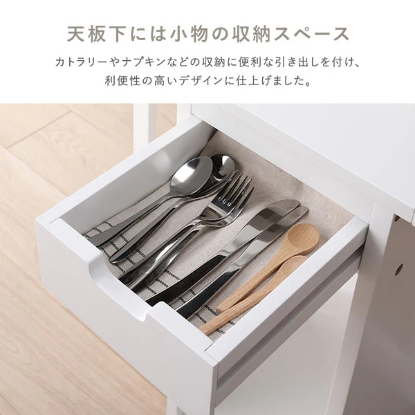 木製 折りたたみダイニング テーブル単品 『Goethe ゲーテ』 ホワイト - Image 10