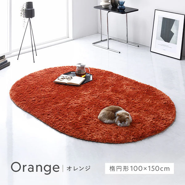 洗えるシャギーラグ 正方形 約185×185cm(2畳) グレー - Image 6