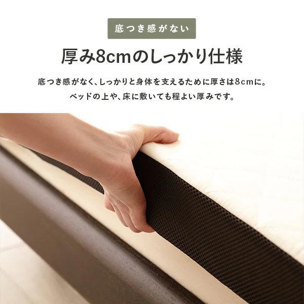 硬質・高密度ウレタンマットレス 3つ折り 335N - Image 9