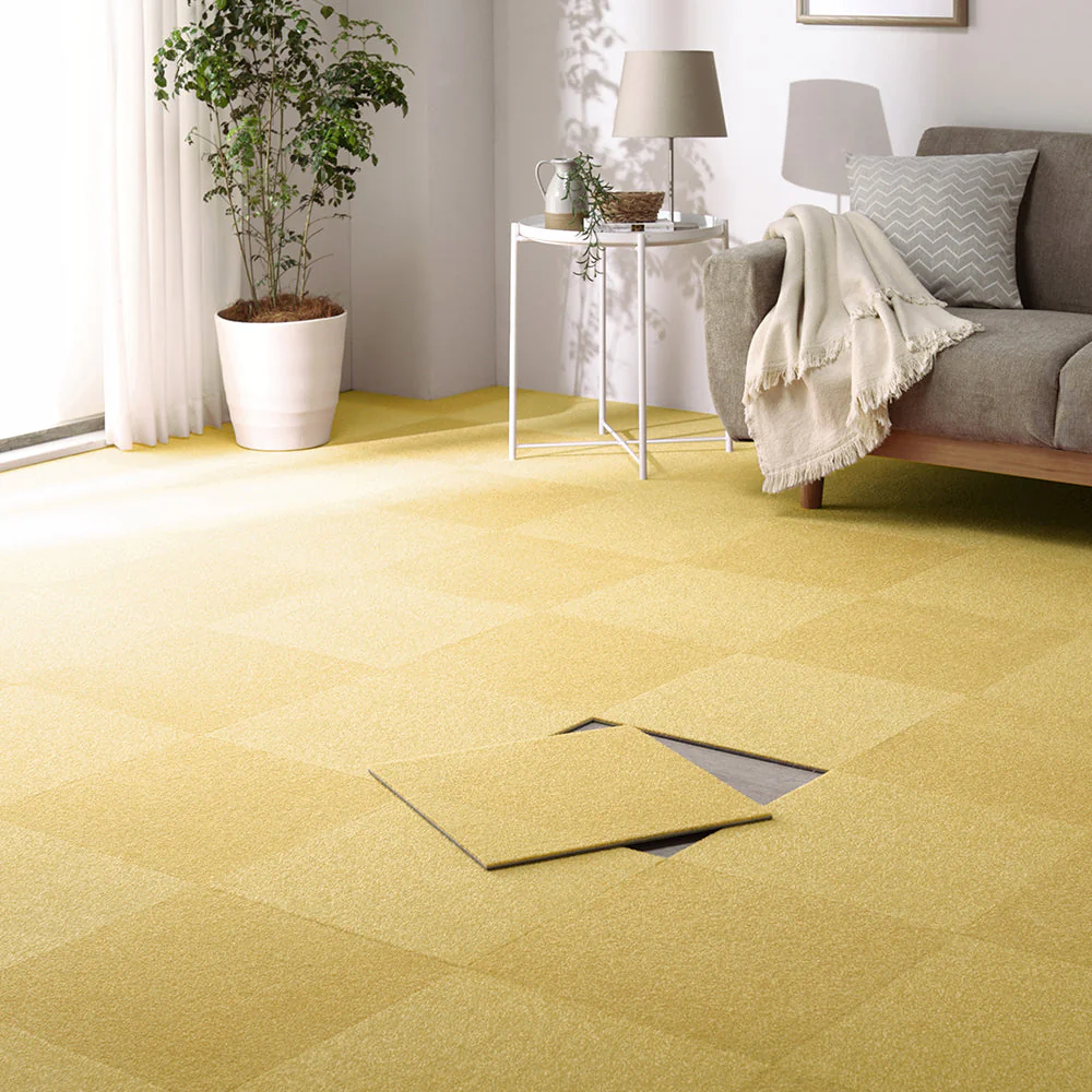 日本製 置くだけでズレない 洗える北欧調タイルカーペット 敷き詰め用セット 江戸間・団地間6畳(63枚セット) アッシュブラウン - Image 39