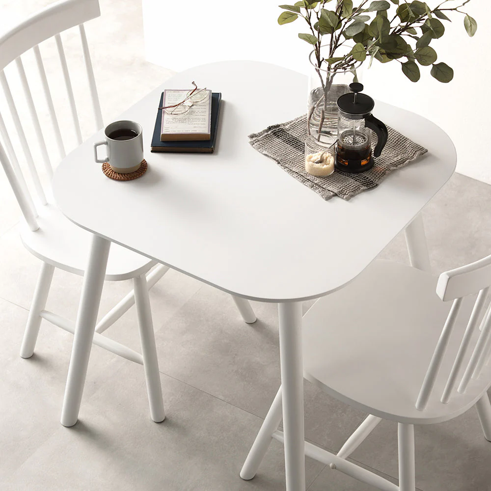 天然木 ダイニングテーブル 正方形75×75cm 単品 ナチュラル - Image 27