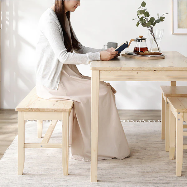 パイン材ダイニング ベンチ単品『Myon ミオン』 ナチュラル - Image 16