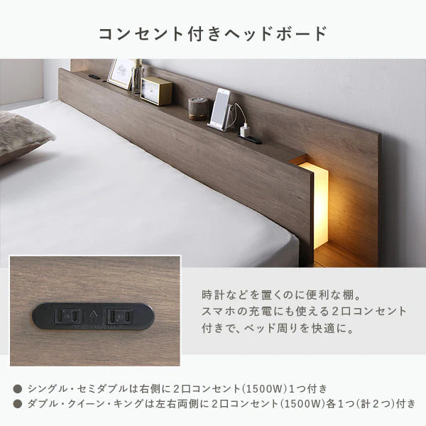 LED照明付きステージベッド『RELAIR リレア』 ストーングレー - Image 17