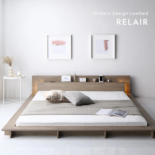 LED照明付きステージベッド『RELAIR リレア』 シャビーオーク - Image 5