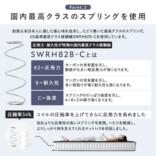国産ひのき すのこベッド『香凛 かりん』 床板：ハイグレードタイプ - Image 25