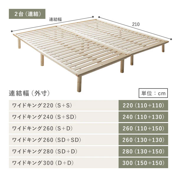 い草畳 すのこベッド 畳マット付き 天然木 3段階高さ調整 単身サイズ ナチュラル 緑(双目織) - Image 25