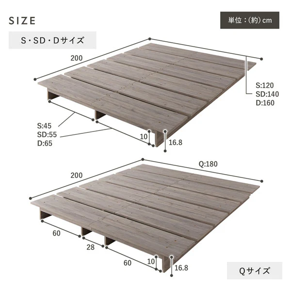 ステージベッド コンセント付き 『TUULIE トゥーリエ』 グレージュ - Image 24