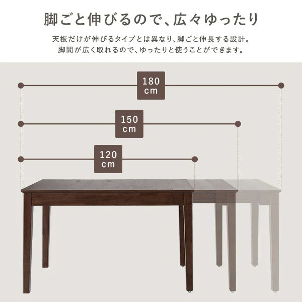 【専用脚単品】 高さが選べる 天然木 エクステンションテーブル 『Spinell スピネル』 高さ65cm オークナチュラル - Image 8