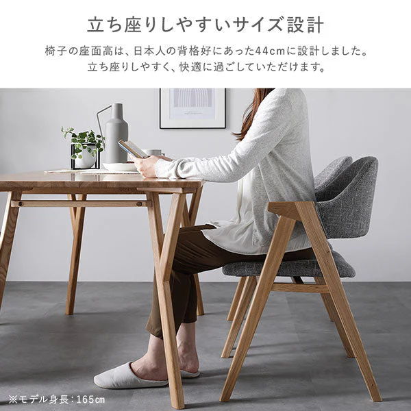 デザインダイニングセット 『D. ディードット』 5点セット ライトグレー - Image 15