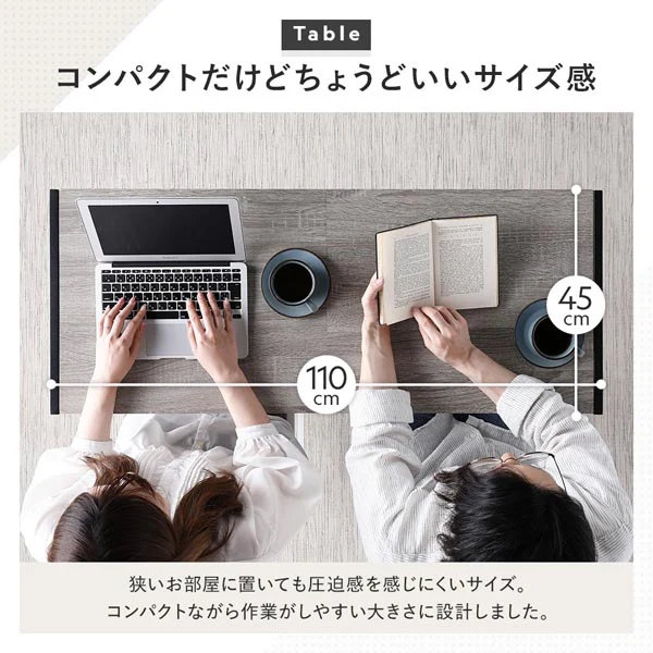 カウンターテーブル単品(幅110cm)『Rectico レクティコ』ナチュラル - Image 8