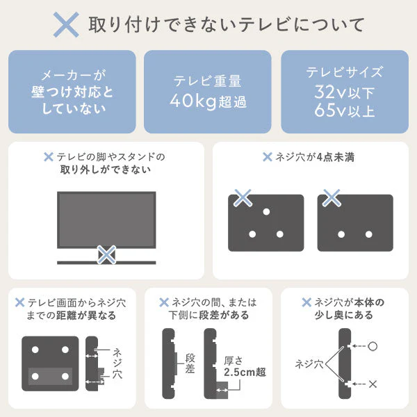 テレビスタンド 『Fliyga フリーガ』左右首振りタイプ ハイタイプ ブラック 32～65型対応 震度7試験クリア - Image 28