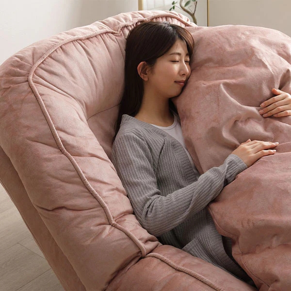 フレキシブルリクライニングソファベッド 3WAY ダスティピンク - Image 18