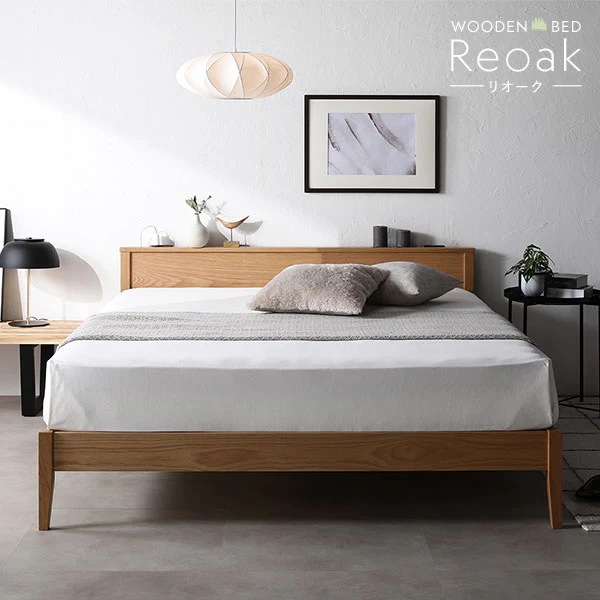 組み立て簡単 オーク材 天然木すのこベッド 『Reoak リオーク』 - Image 2