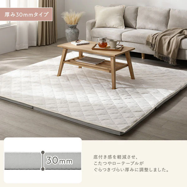 厚さが選べる 極厚 ラグ 『Nolphi ノルフィ』 用 背クッション 単品 U字タイプ フランネル生地 アイボリー - Image 7