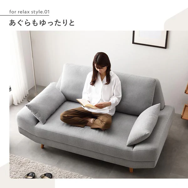 ワイド座面ソファ『Plento プレント』二人掛けソファ単品 イエロー - Image 9