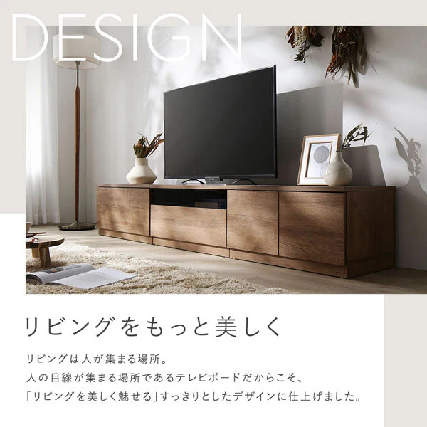 組み替え自在 ワイドテレビボード 『Tivra ティヴラ』 引き出し×扉タイプ 180cm幅 ストーングレー - Image 6